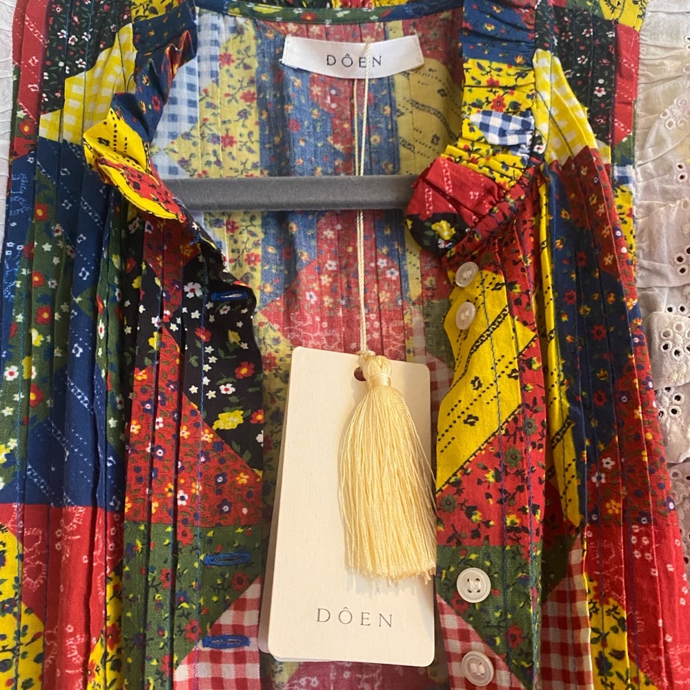 NWT :: Doen Nicolette Dress in Countryside Patchwork - Picture 9 of 10